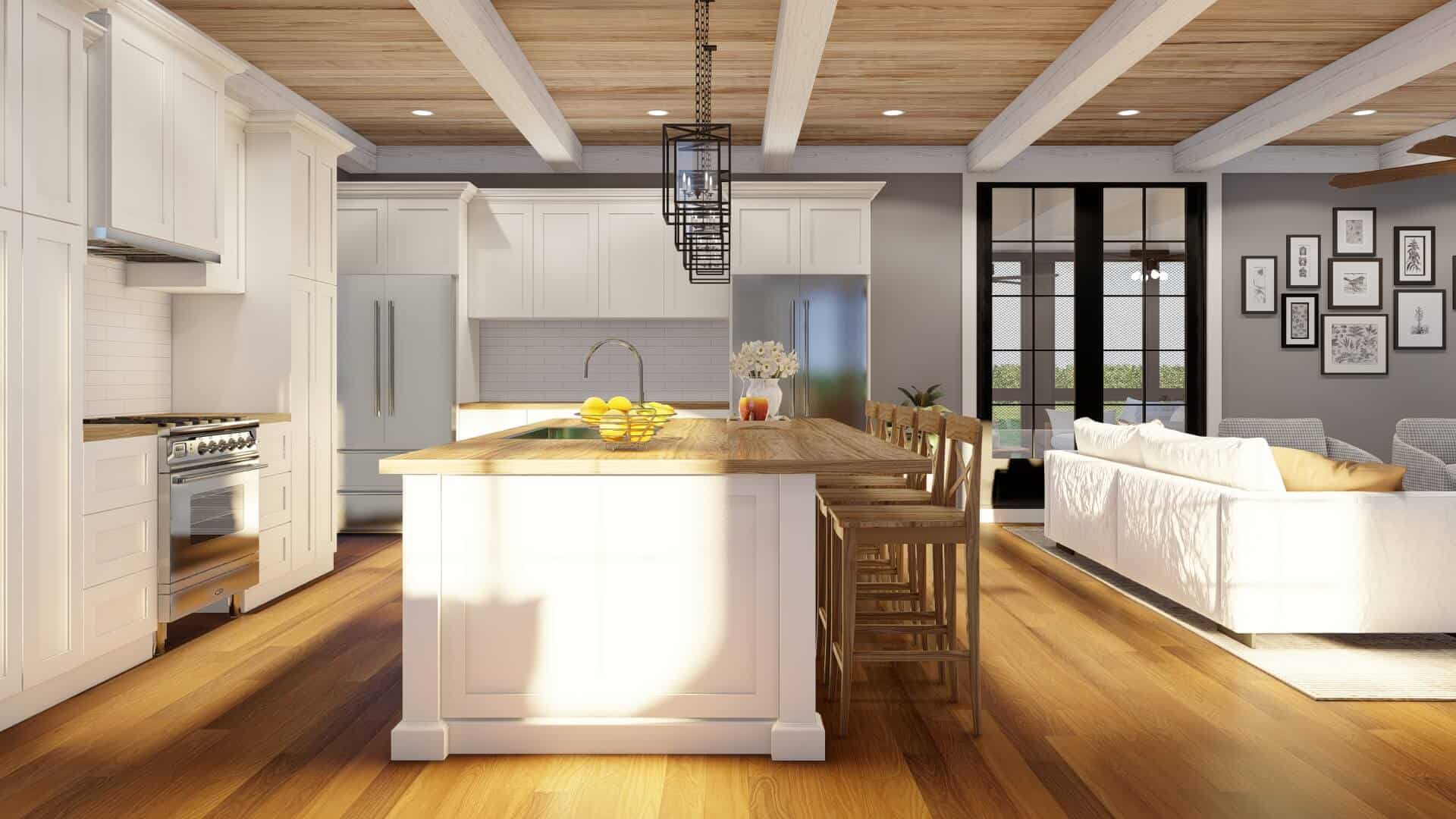 Kitchen: Kitchen Island of this 3-Bedroom,2199 Sq Ft Plan -193-1060