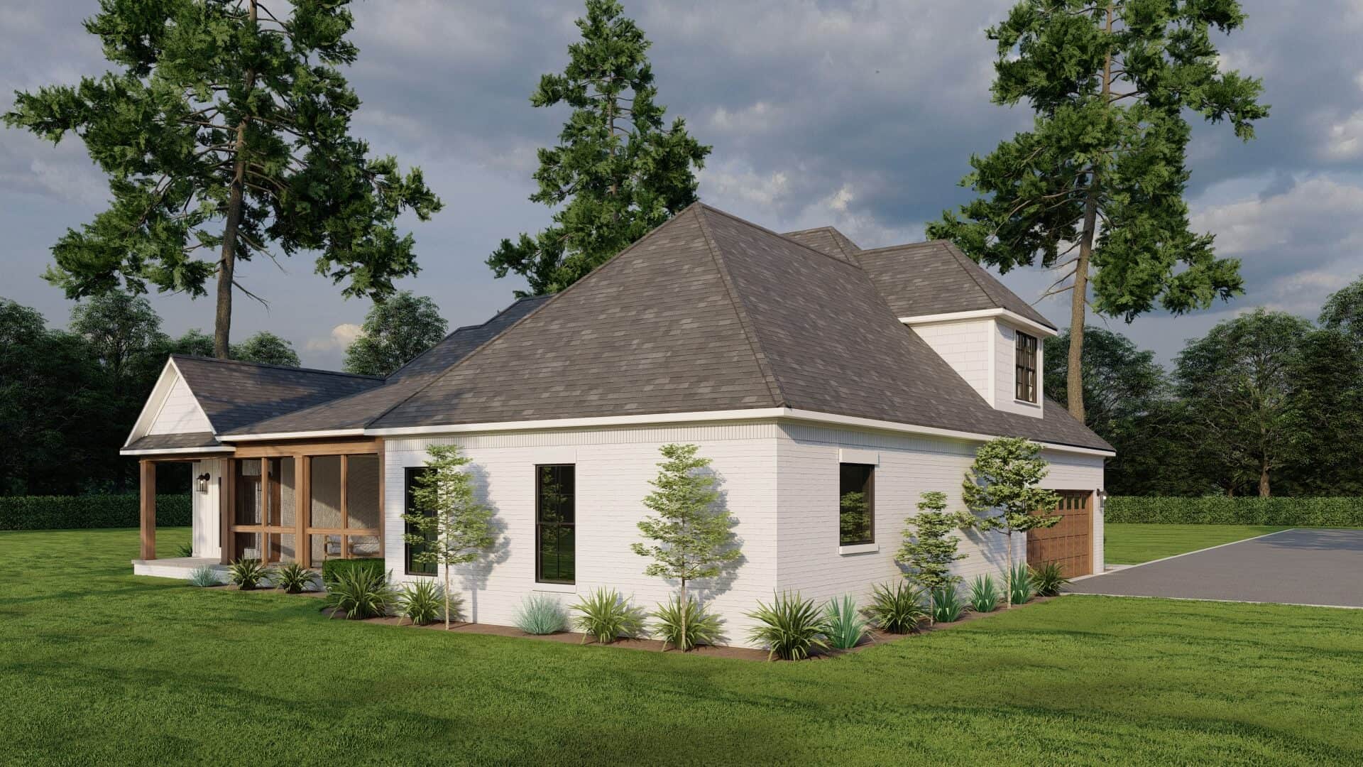 Rear View of this 3-Bedroom,2199 Sq Ft Plan -193-1060