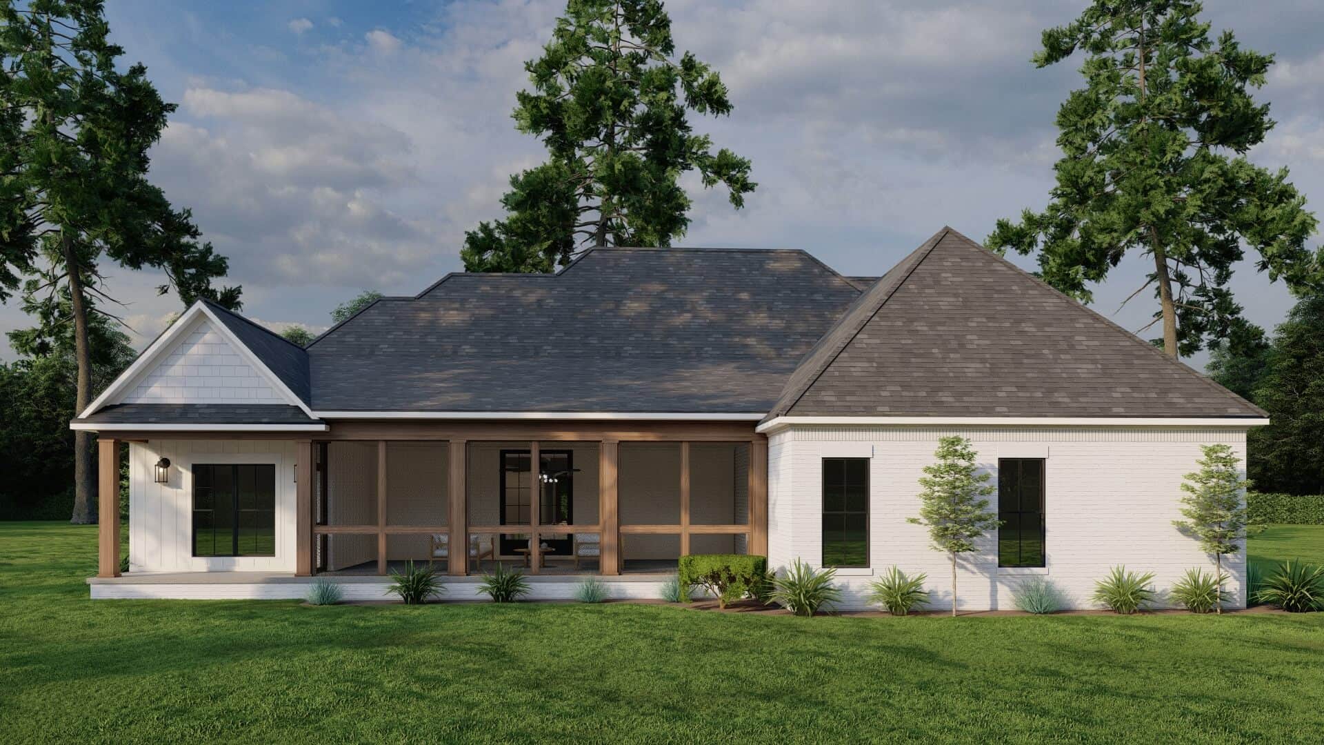 Rear View of this 3-Bedroom,2199 Sq Ft Plan -193-1060