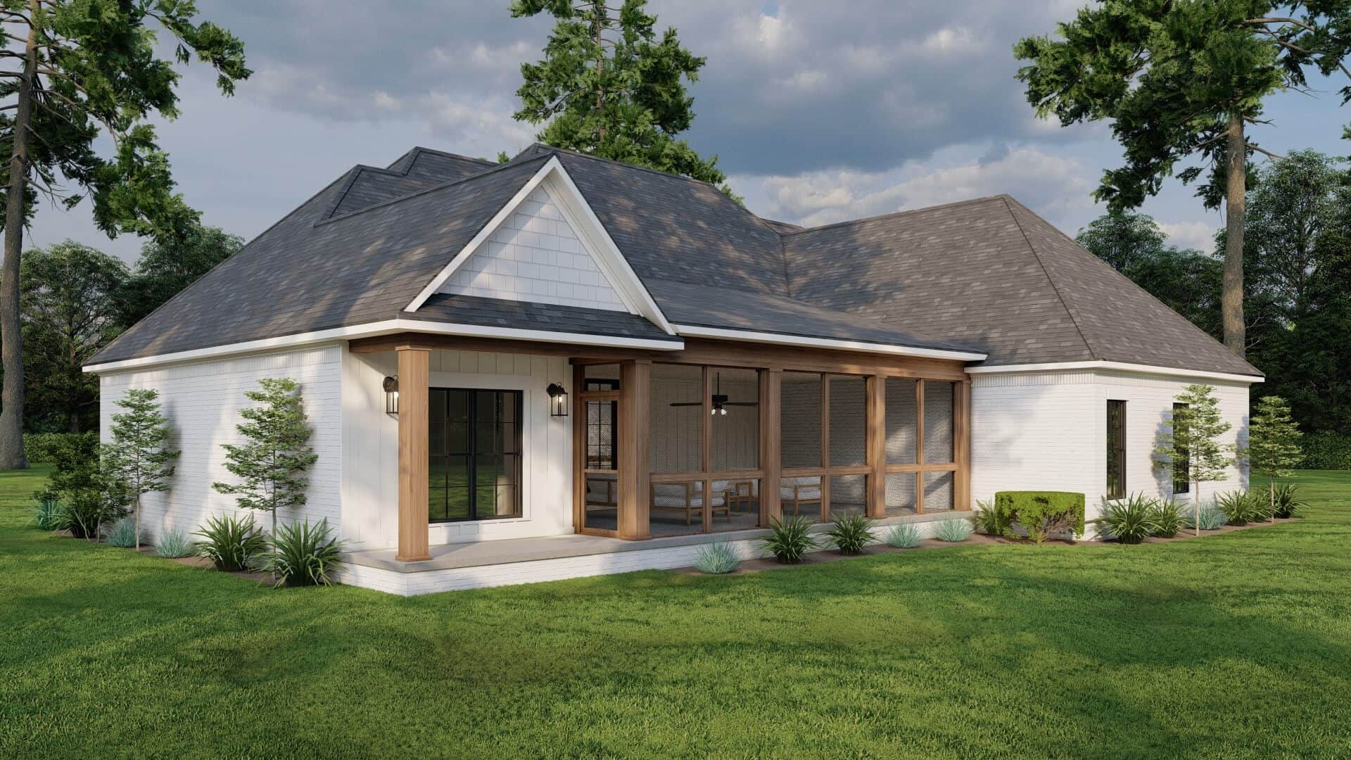 Rear View of this 3-Bedroom,2199 Sq Ft Plan -193-1060
