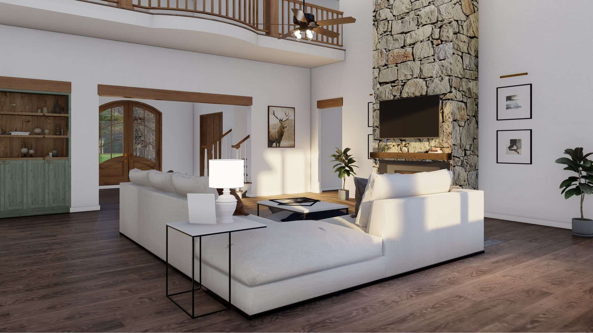 Great Room of this 4-Bedroom,6001 Sq Ft Plan -193-1065