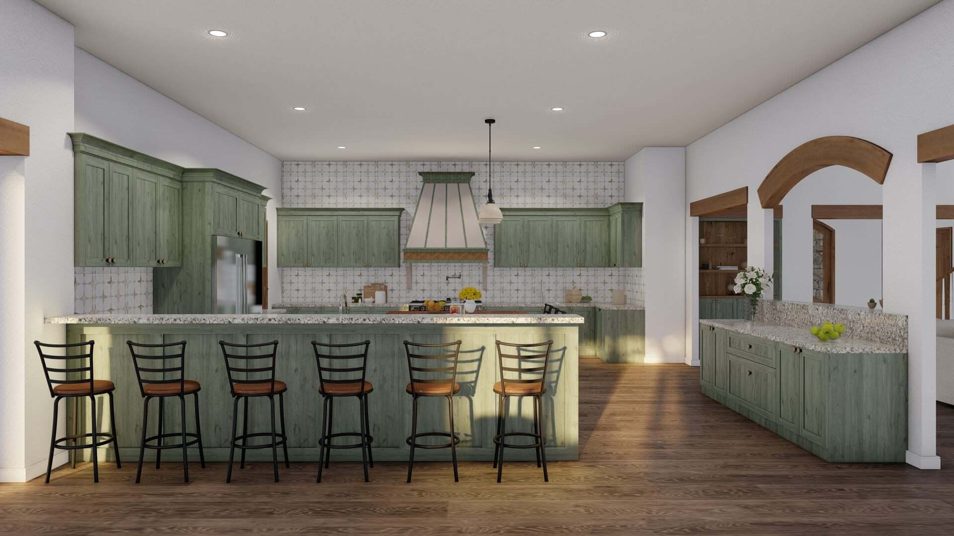 Kitchen of this 4-Bedroom,6001 Sq Ft Plan -193-1065