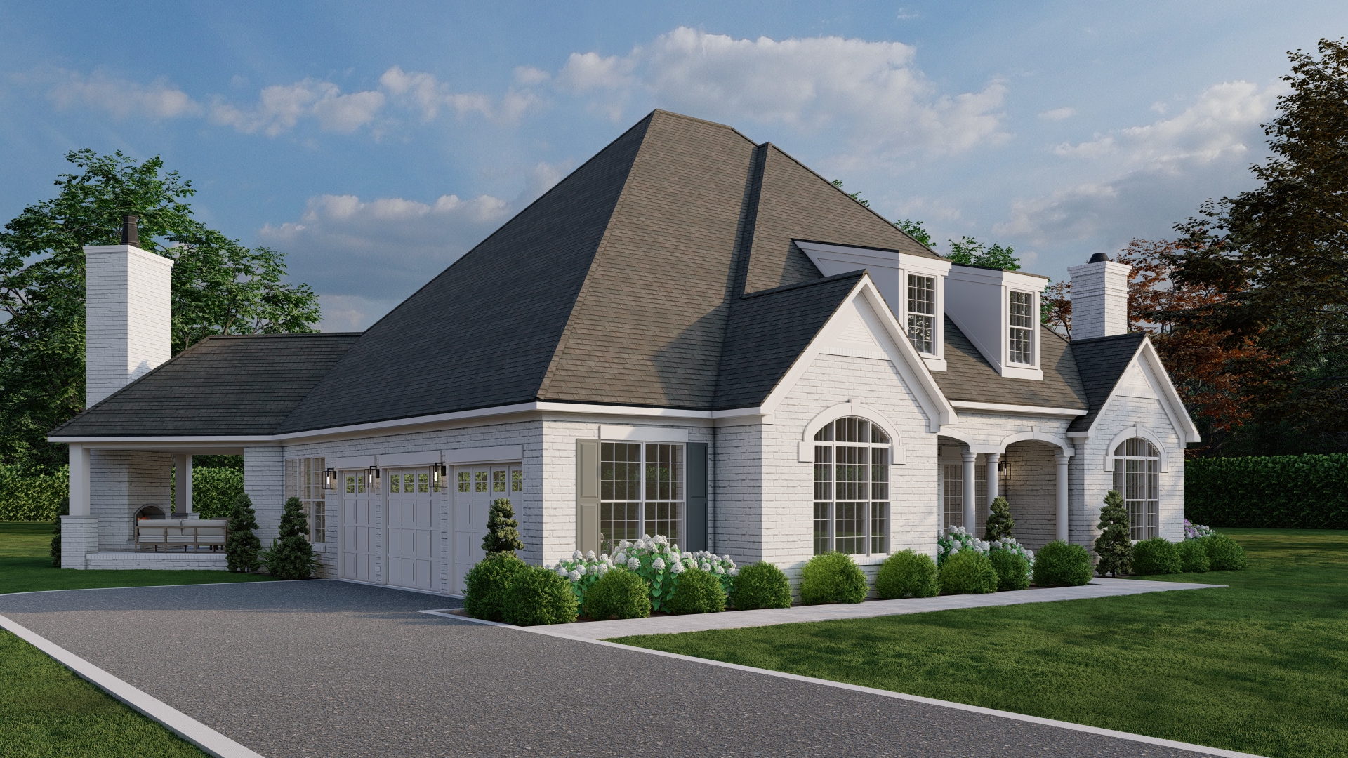 Front View of this 5-Bedroom,3526 Sq Ft Plan -193-1068