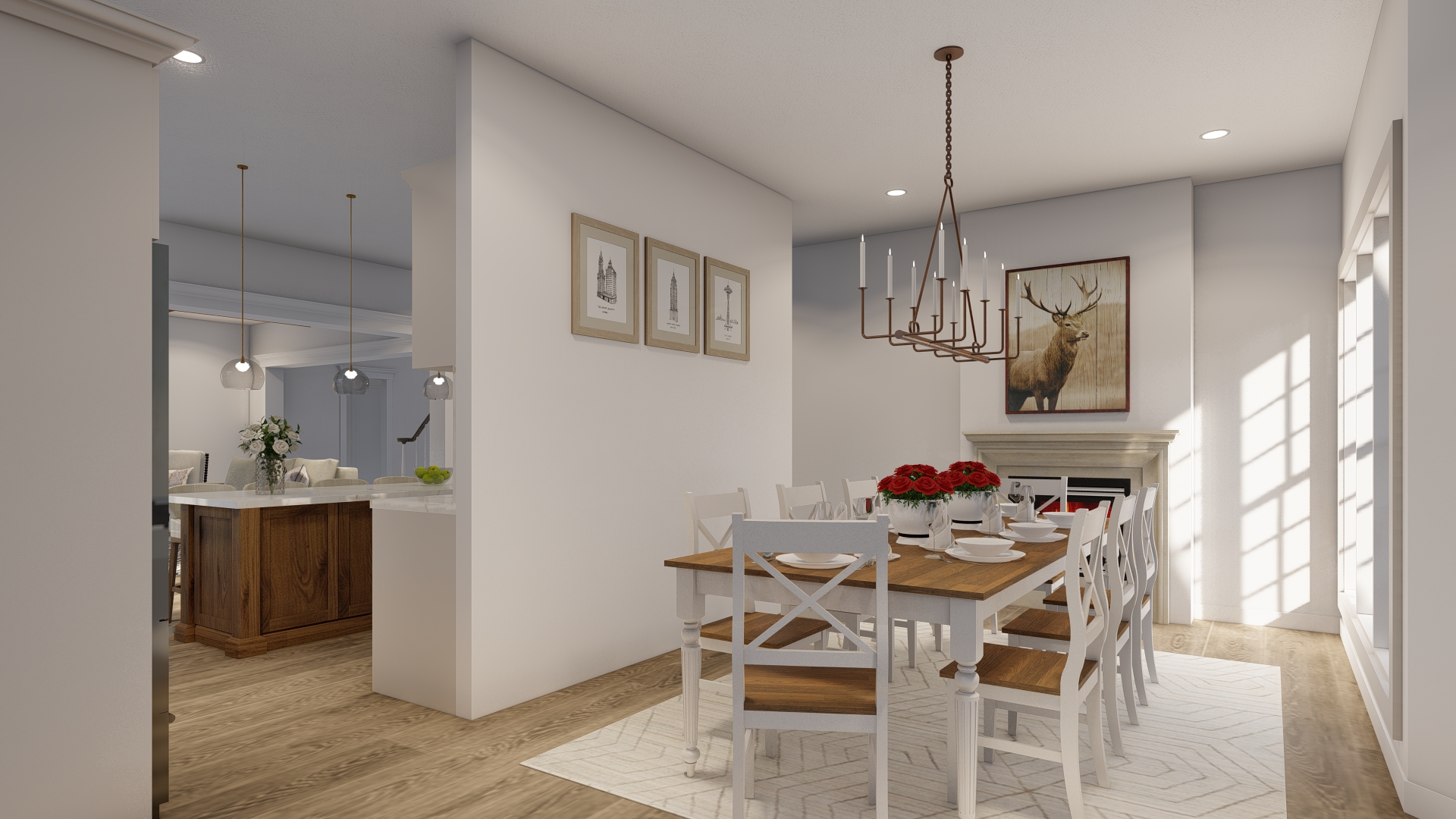 Dining Room of this 5-Bedroom,3526 Sq Ft Plan -193-1068