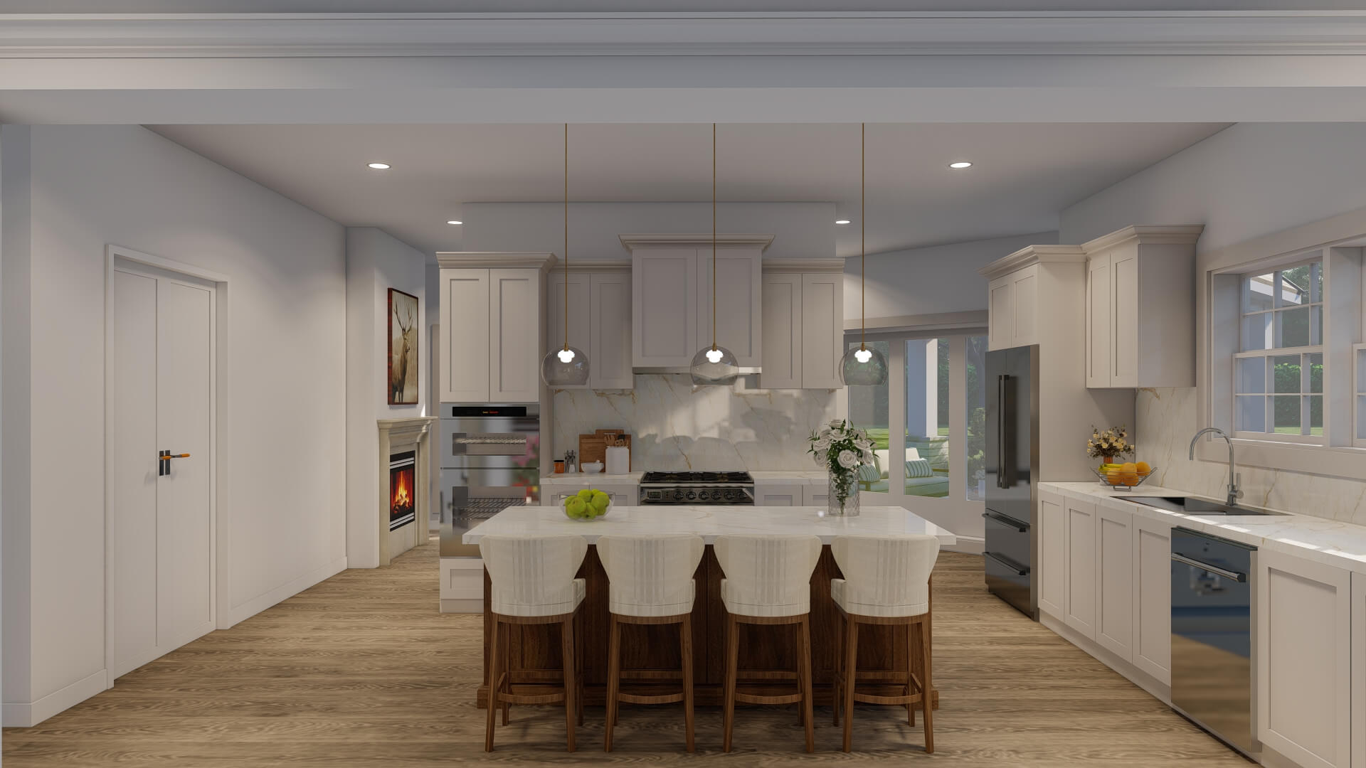 Kitchen of this 5-Bedroom,3526 Sq Ft Plan -193-1068