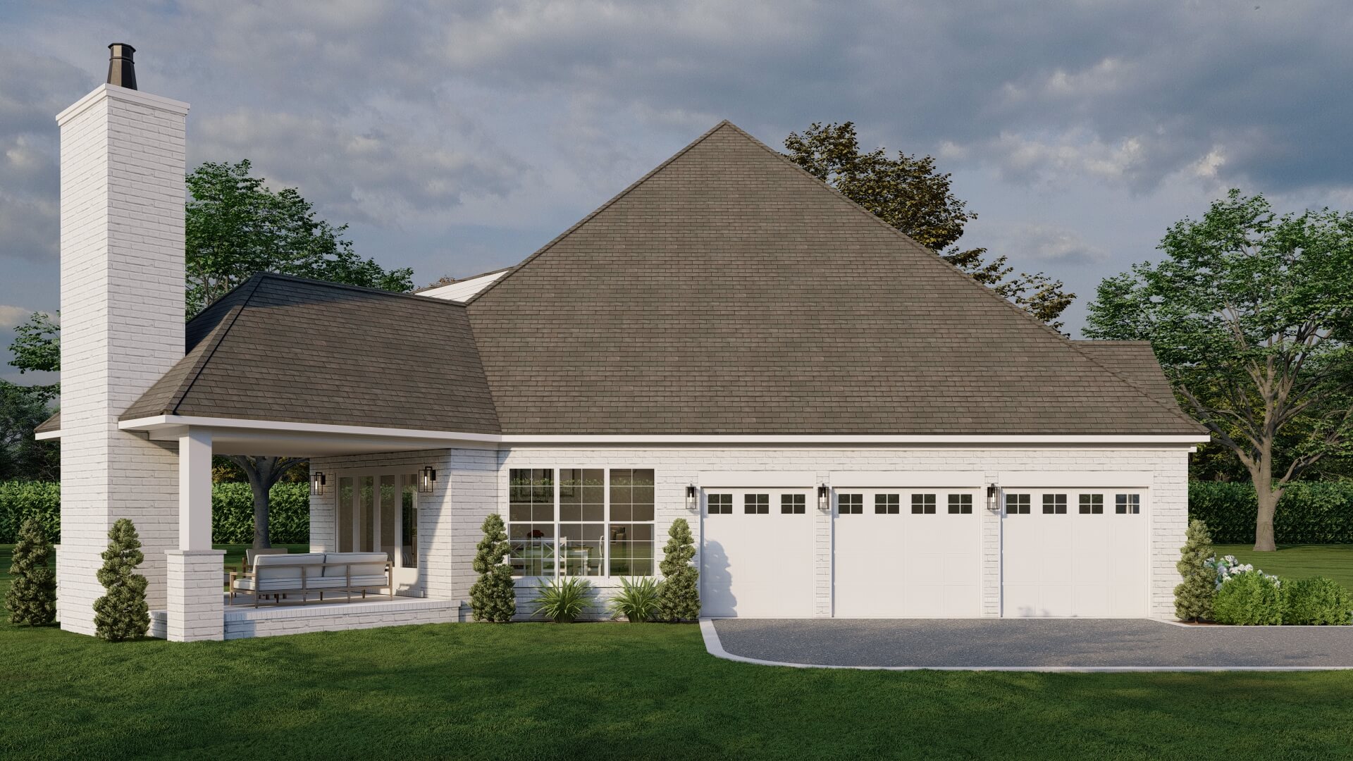 Left Side View of this 5-Bedroom,3526 Sq Ft Plan -193-1068