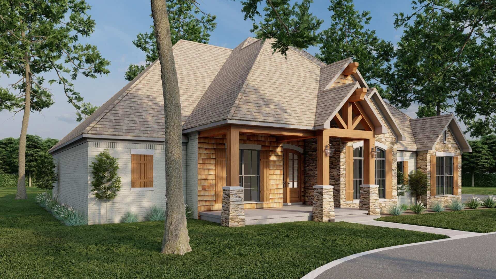 Left Side View of this 3-Bedroom,2253 Sq Ft Plan -193-1069
