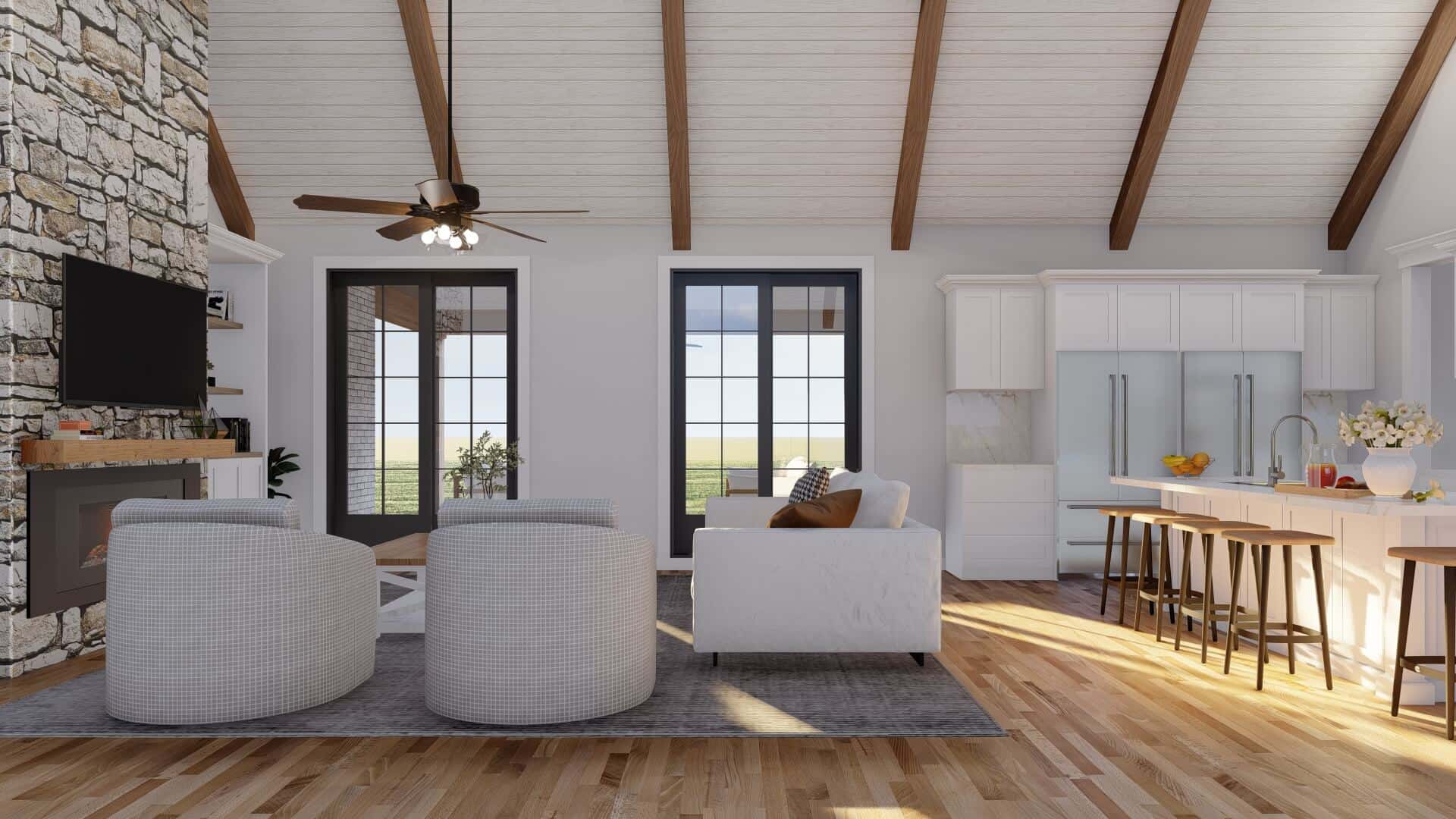Great Room: Ceiling of this 3-Bedroom,2253 Sq Ft Plan -193-1069