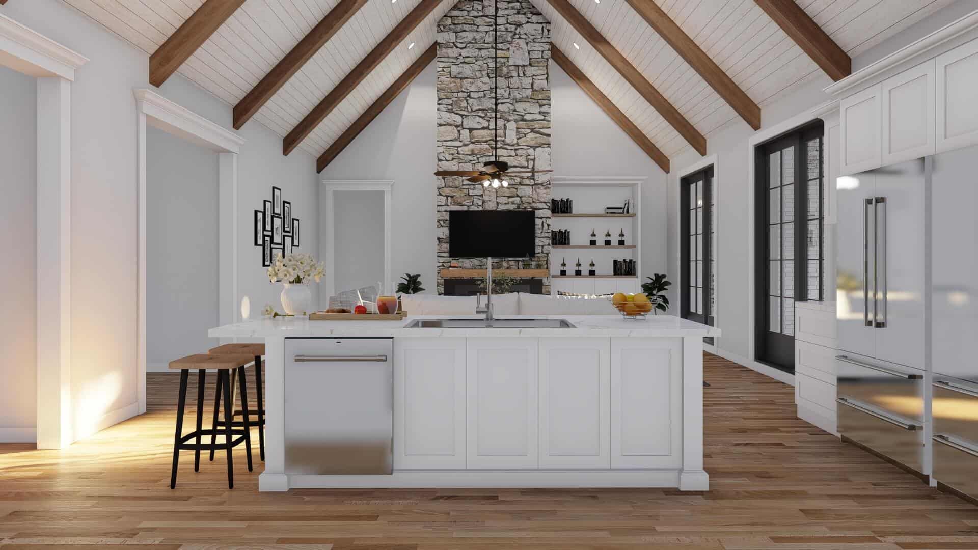 Kitchen: Kitchen Island of this 3-Bedroom,2253 Sq Ft Plan -193-1069