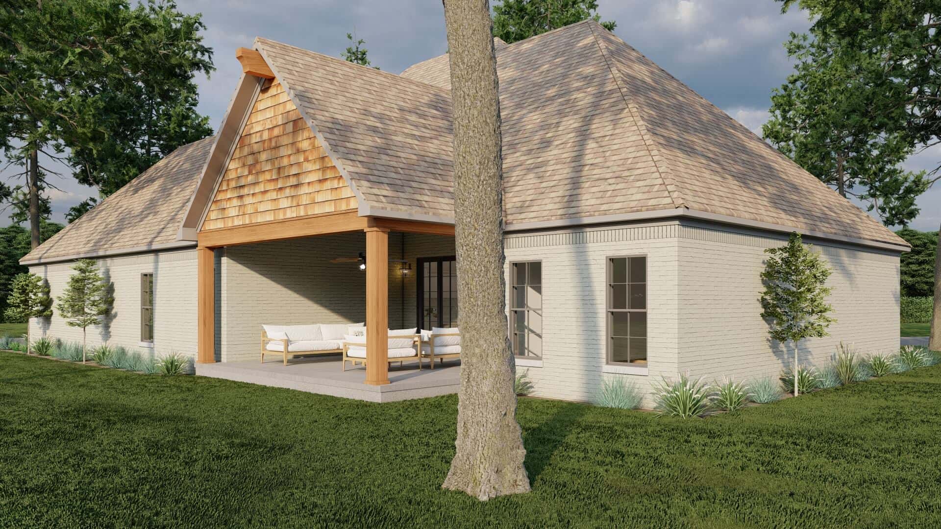 Rear View of this 3-Bedroom,2253 Sq Ft Plan -193-1069