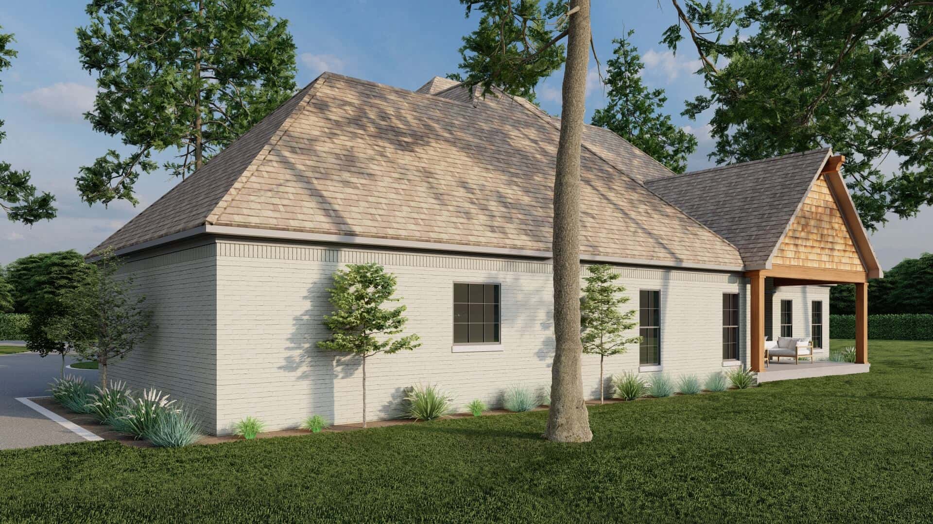 Rear View of this 3-Bedroom,2253 Sq Ft Plan -193-1069