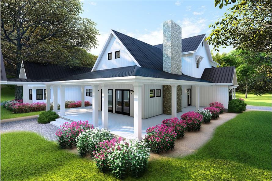 Home Plan 3D Image of this 4-Bedroom,3342 Sq Ft Plan -3342