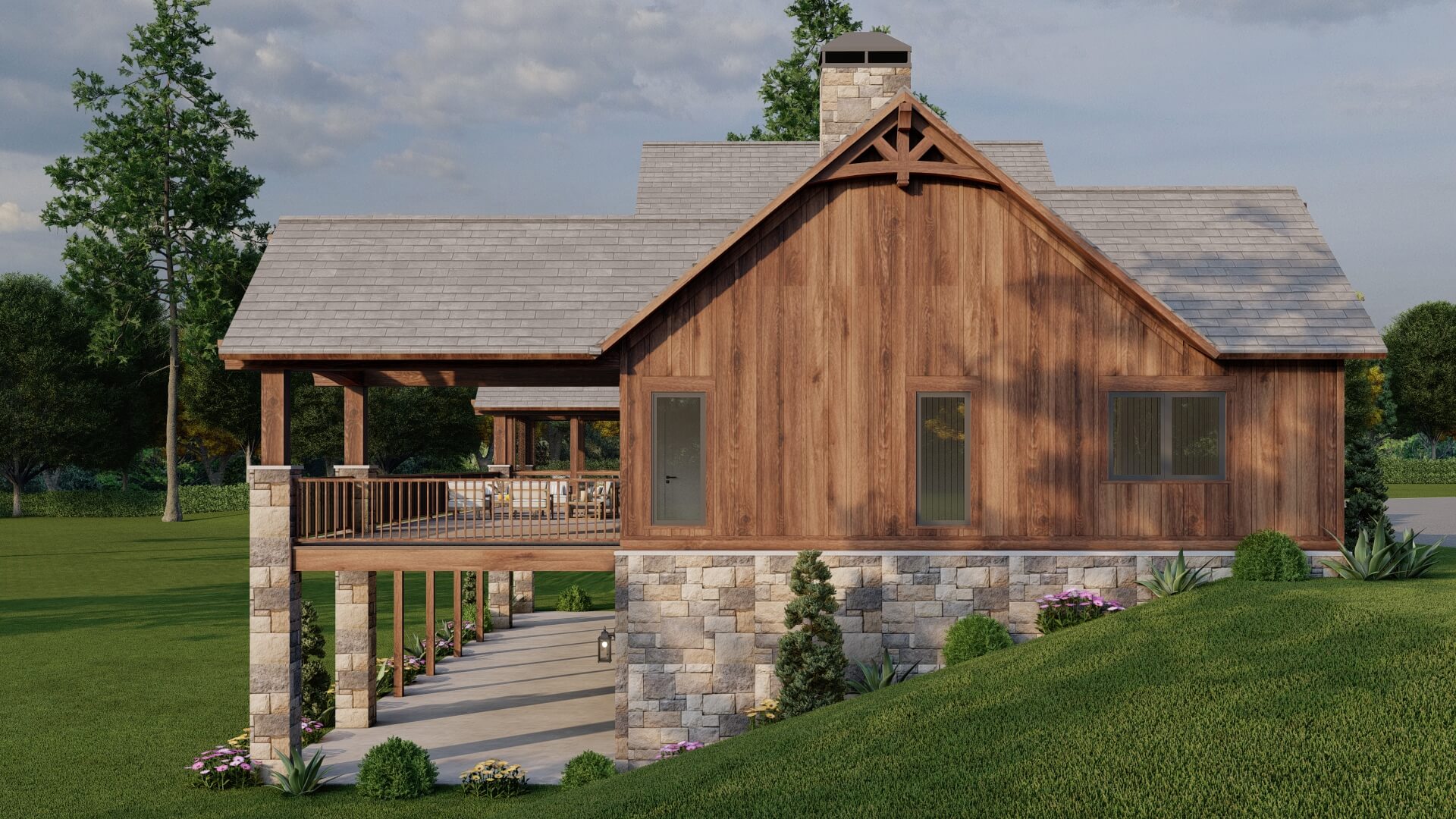 Left Side View of this 3-Bedroom,3415 Sq Ft Plan -193-1078