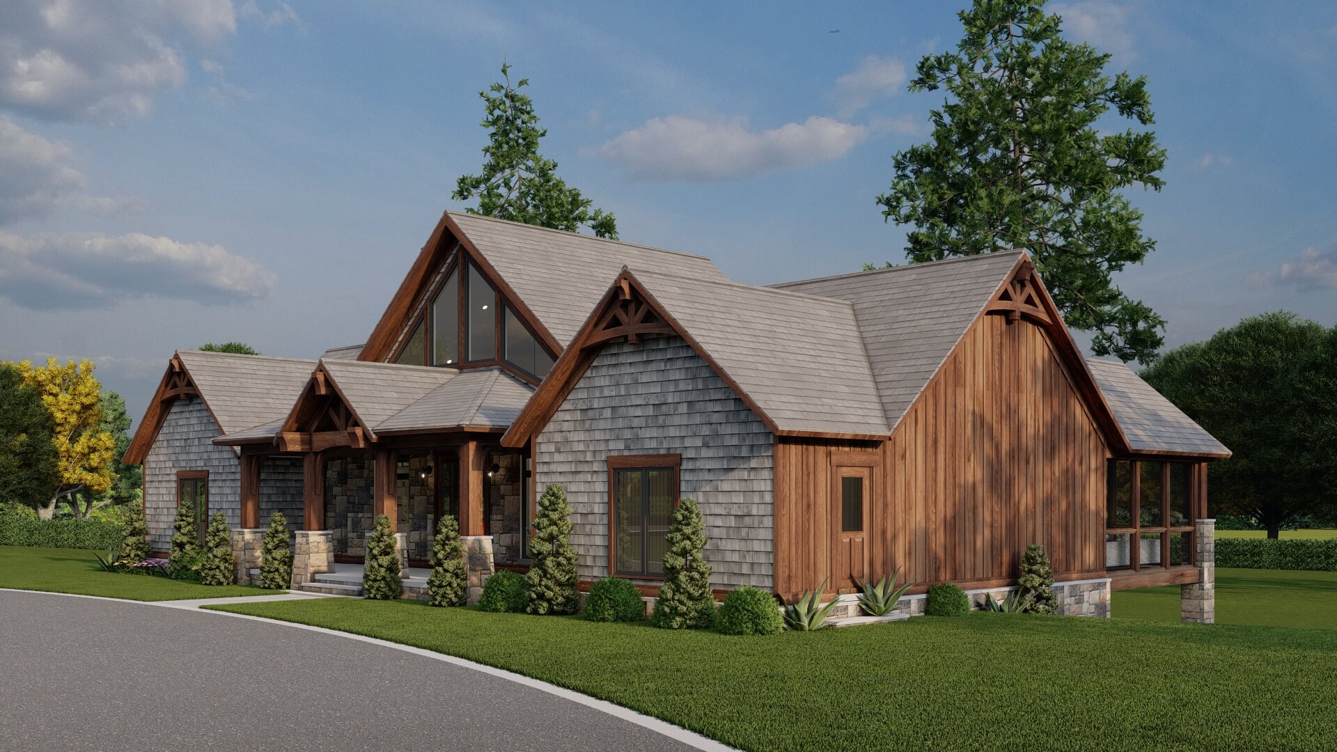 Right Side View of this 3-Bedroom,3415 Sq Ft Plan -193-1078