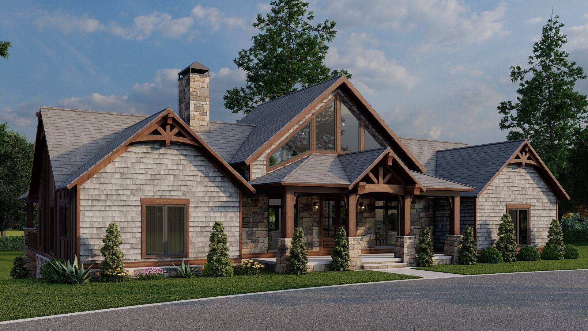Front View of this 3-Bedroom,3415 Sq Ft Plan -193-1078
