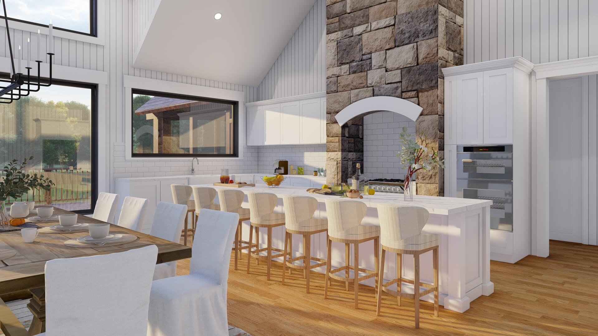 Kitchen of this 3-Bedroom,3415 Sq Ft Plan -193-1078