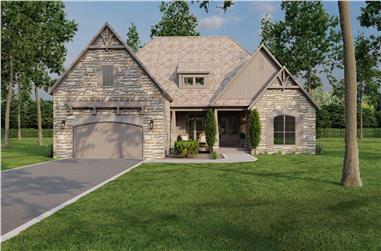 3-Bedroom, 2495 Sq Ft Rustic House - Plan #193-1080 - Front Exterior