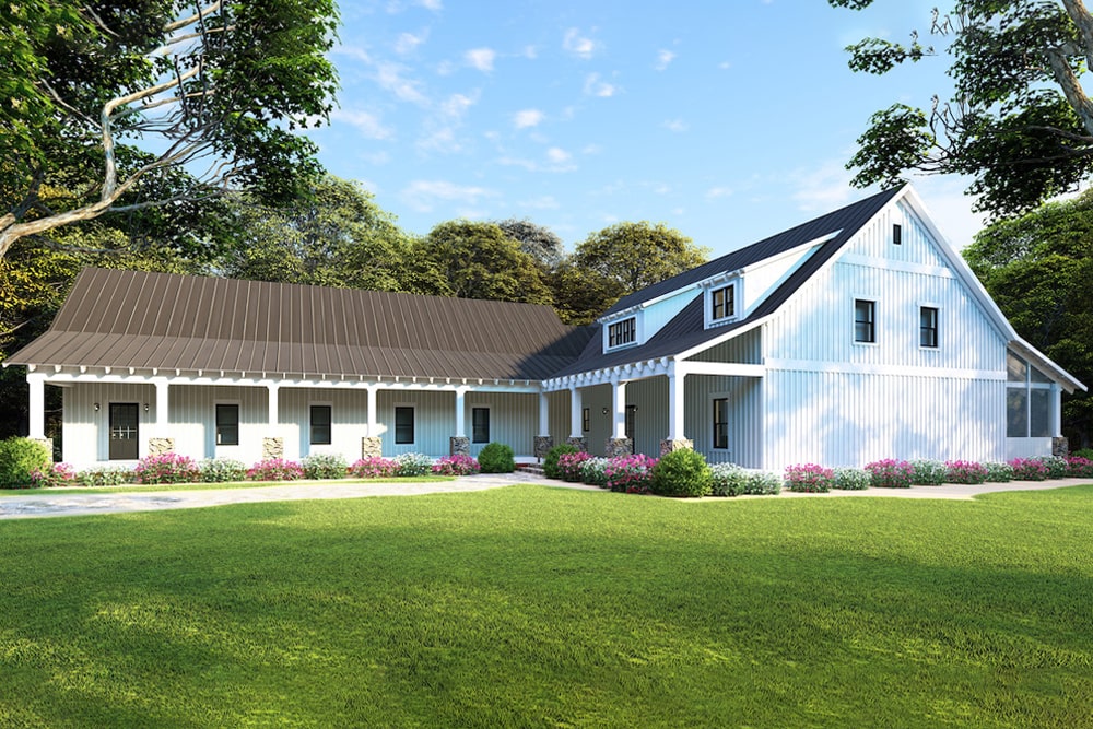 Side View of this 5-Bedroom, 2860 Sq Ft Plan - 193-1083