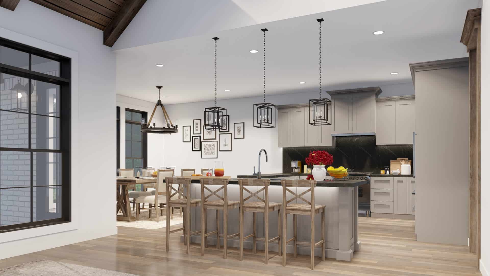 Kitchen: Kitchen Island of this 3-Bedroom,1757 Sq Ft Plan -193-1085