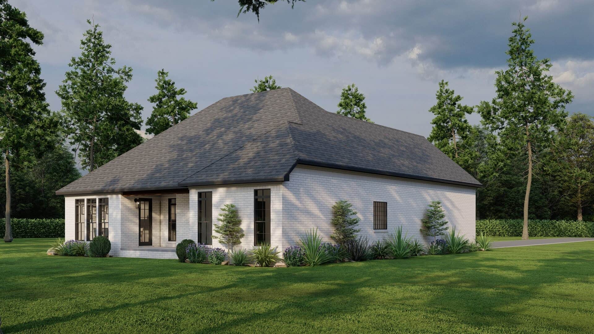 Rear View of this 3-Bedroom,1757 Sq Ft Plan -193-1085