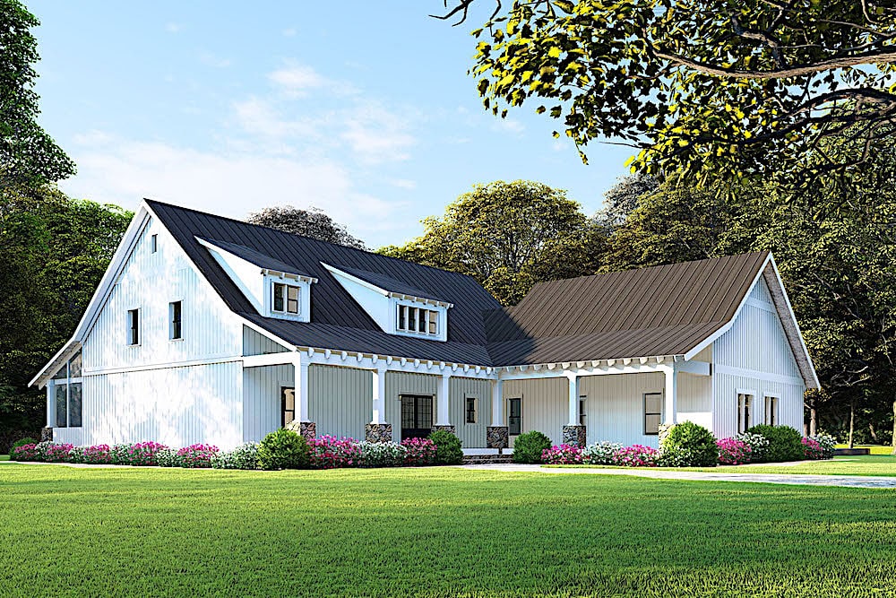 Side View of this 3-Bedroom, 1982 Sq Ft Plan - 193-1093