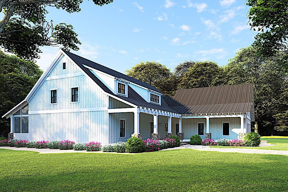 Side View of this 3-Bedroom, 1982 Sq Ft Plan - 193-1093