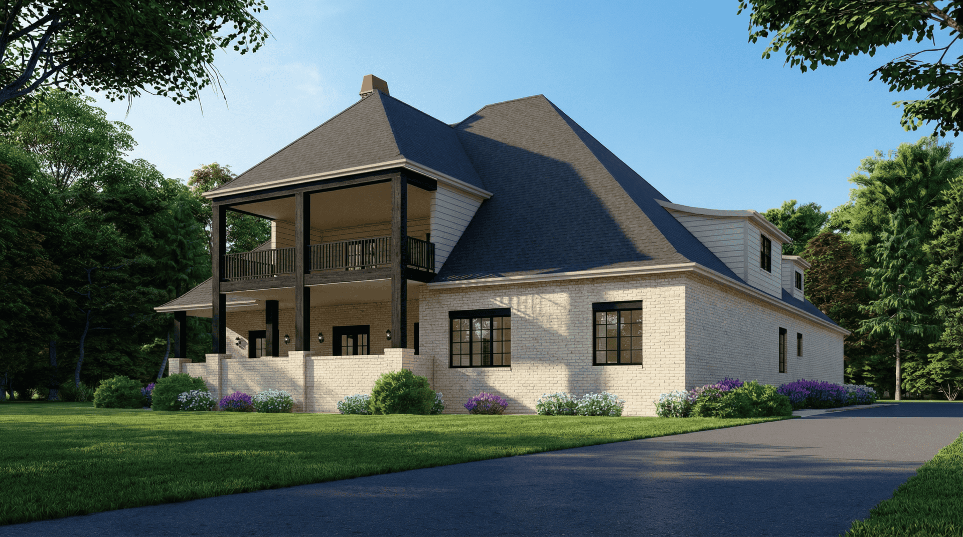 Home Exterior Photograph of this 5-Bedroom,4719 Sq Ft Plan -193-1095