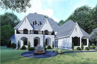 5-Bedroom, 5615 Sq Ft Luxury Home Plan - 193-1107 - Main Exterior