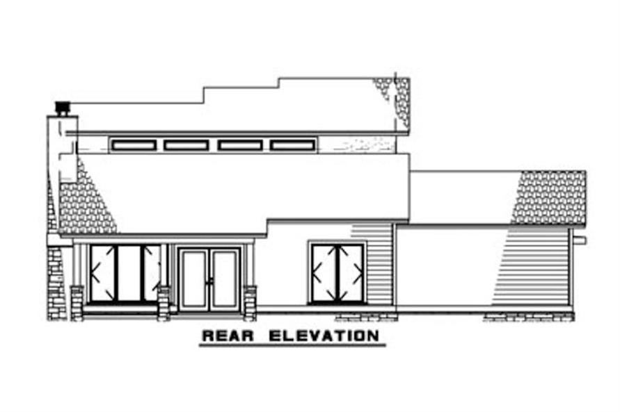 193-1111: Home Plan Rear Elevation