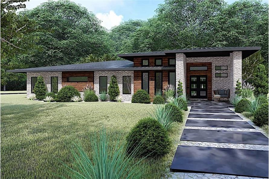 3-Bedroom, 2653 Sq Ft Contemporary House - Plan #193-1115 - Front Exterior