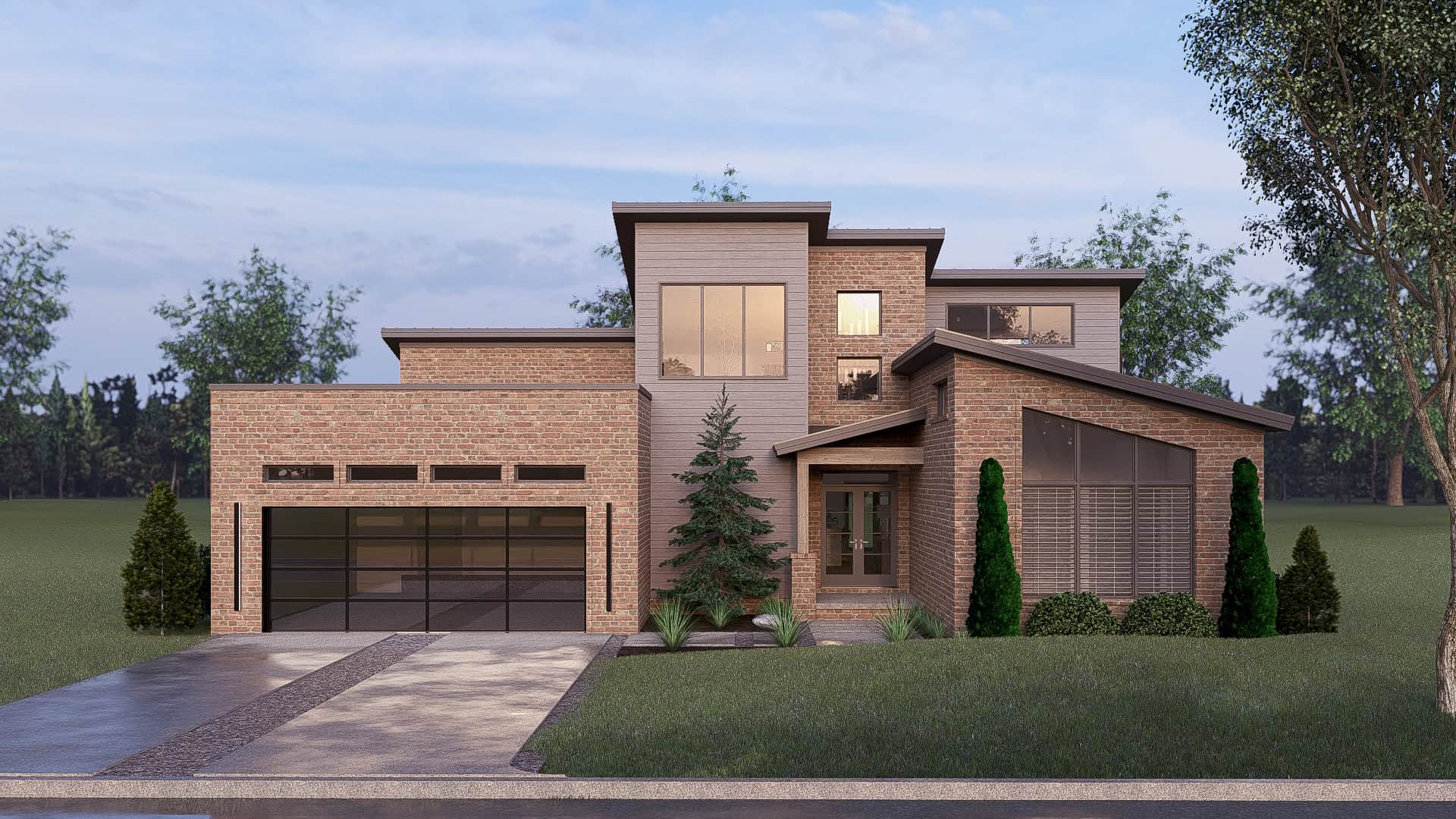 Front View of this 3-Bedroom, 2470 Sq Ft Plan - 193-1116