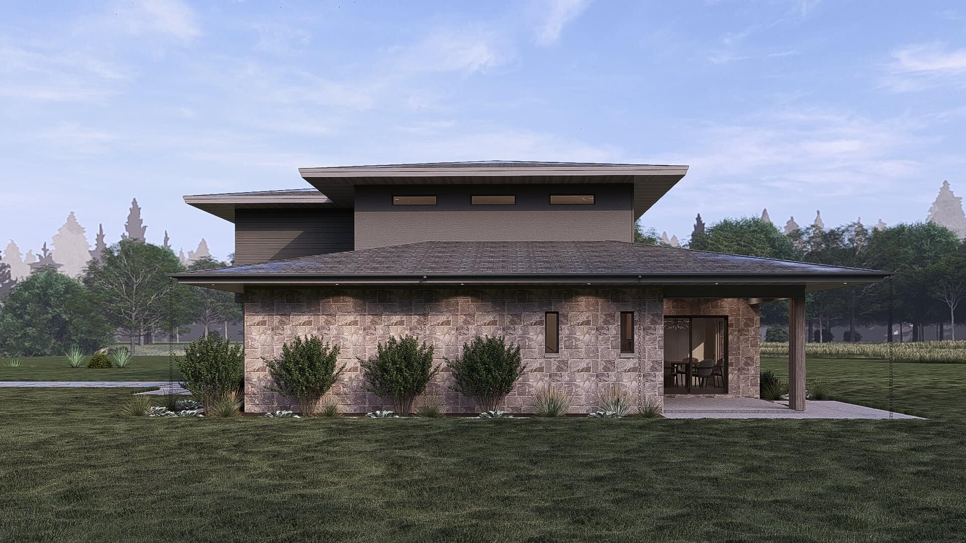 Right Side View of this 3-Bedroom,1806 Sq Ft Plan -193-1117