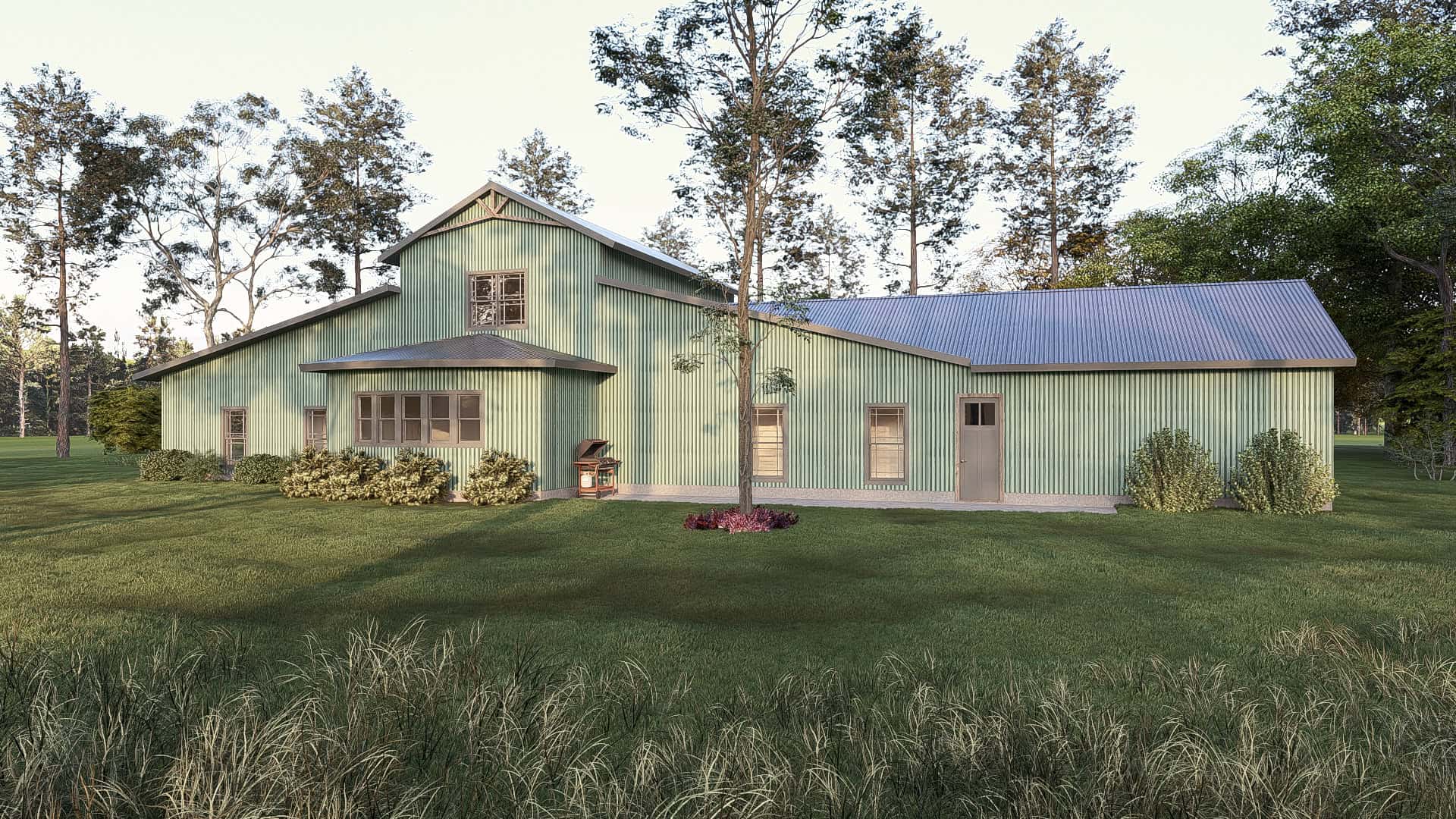 Home Plan Rear Elevation of this 5-Bedroom,3277 Sq Ft Plan -193-1126