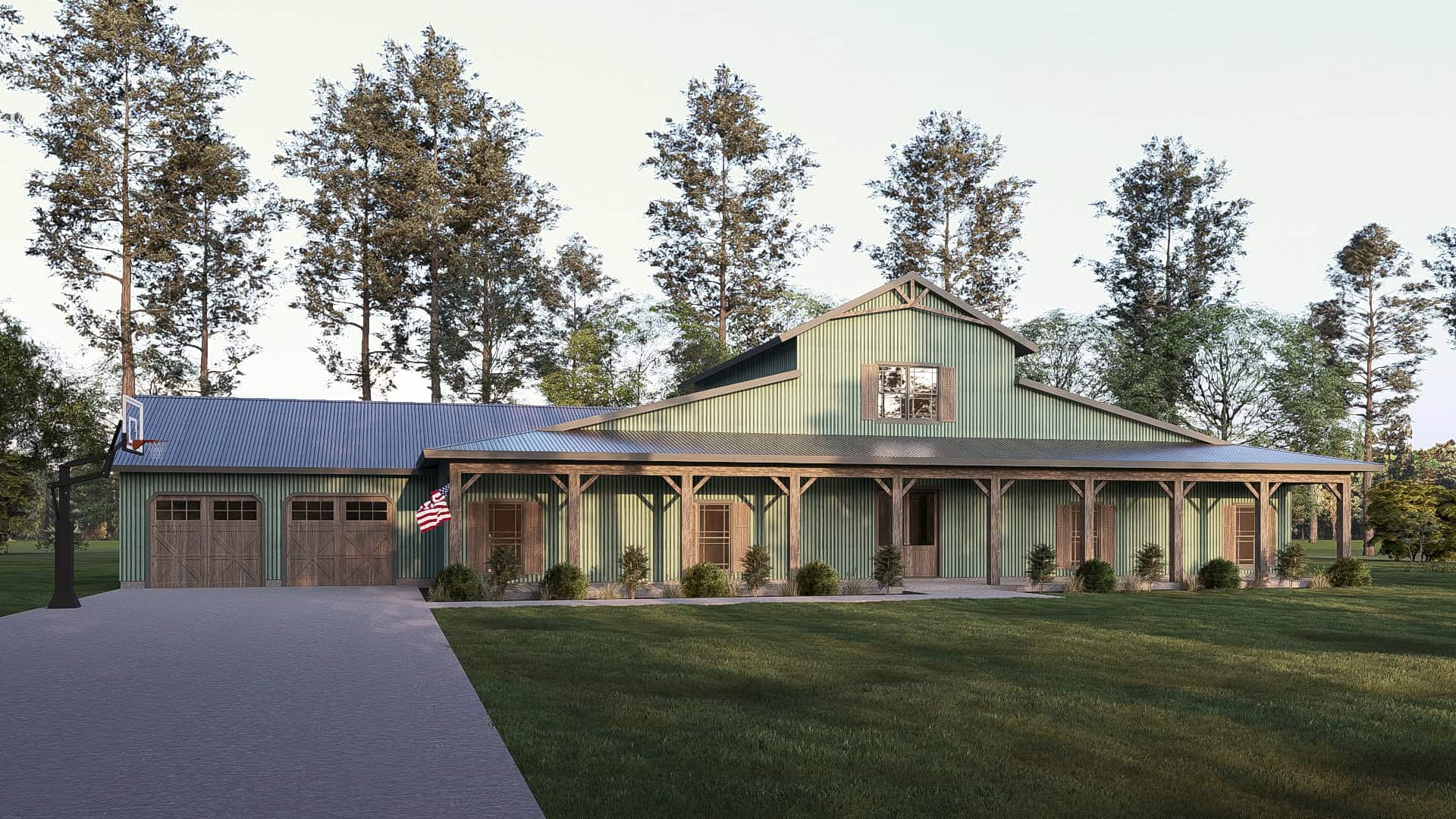 Front View of this 5-Bedroom,3277 Sq Ft Plan -193-1126