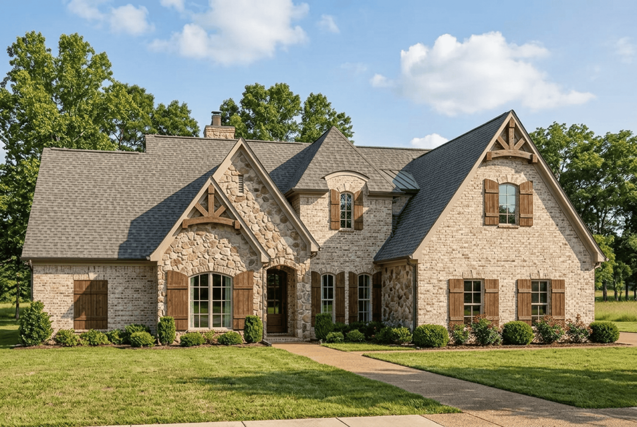 Tudor home (ThePlanCollection: Plan #193-1129)