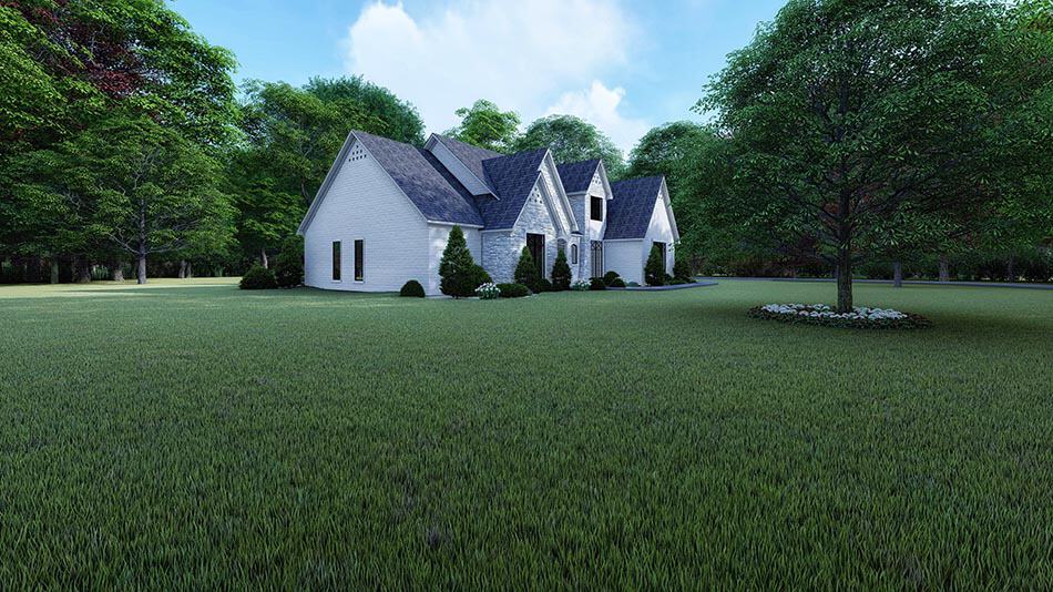 Side View of this 3-Bedroom, 2641 Sq Ft Plan - 193-1131