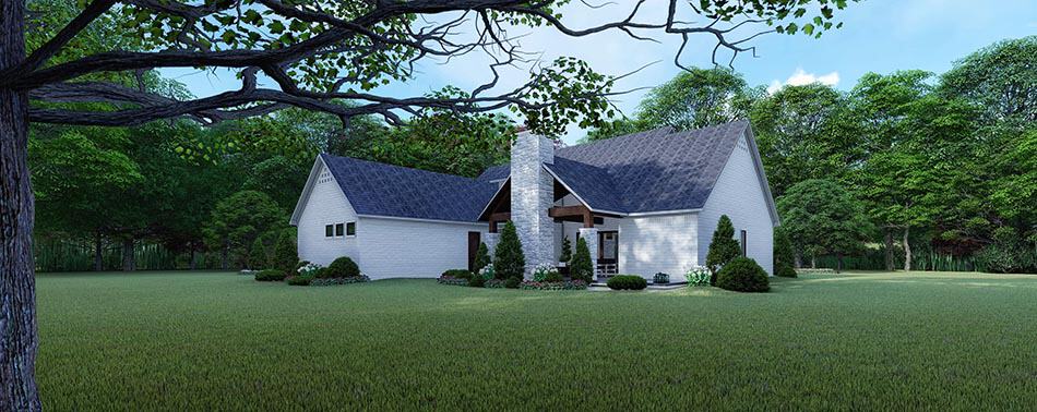 Rear View of this 3-Bedroom, 2641 Sq Ft Plan - 193-1131