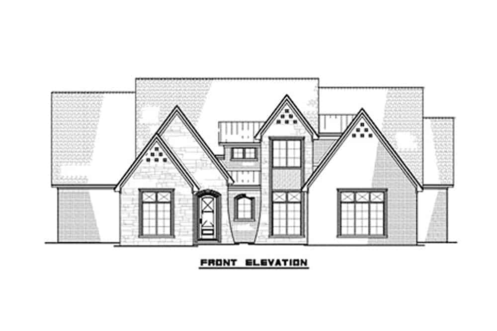 Home Plan Front Elevation of this 3-Bedroom,2641 Sq Ft Plan -193-1131
