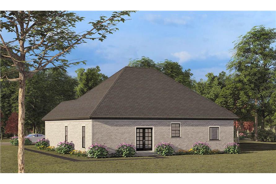 Rear View of this 4-Bedroom,1783 Sq Ft Plan -193-1138