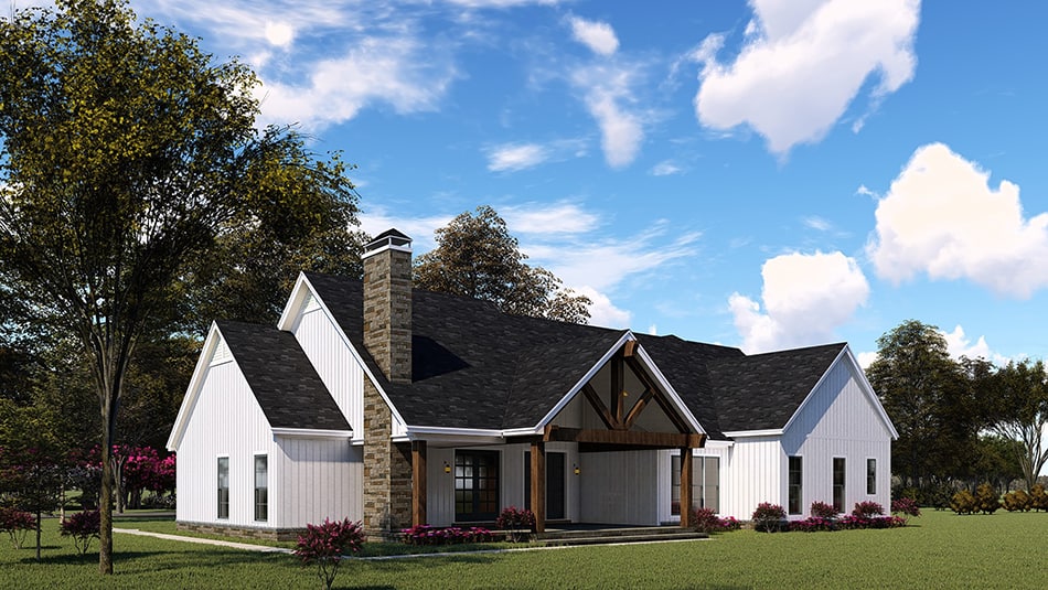 Side View of this 3-Bedroom, 2073 Sq Ft Plan - 193-1144