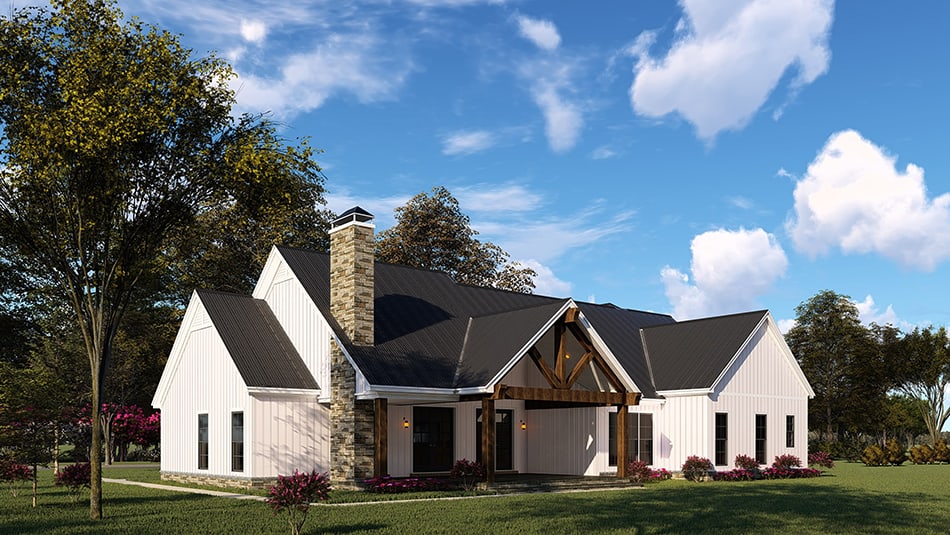 Side View of this 3-Bedroom, 2073 Sq Ft Plan - 193-1144