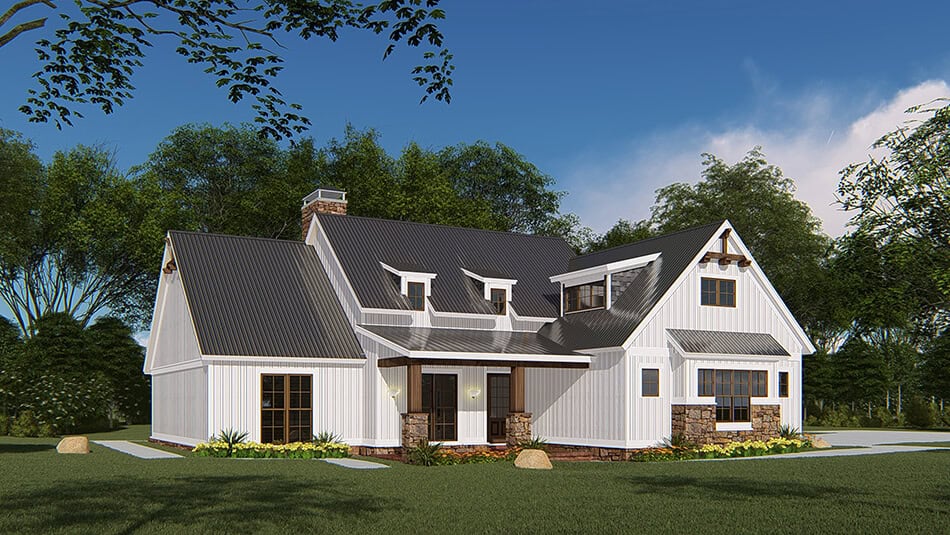 Front View of this 4-Bedroom,1897 Sq Ft Plan -193-1145