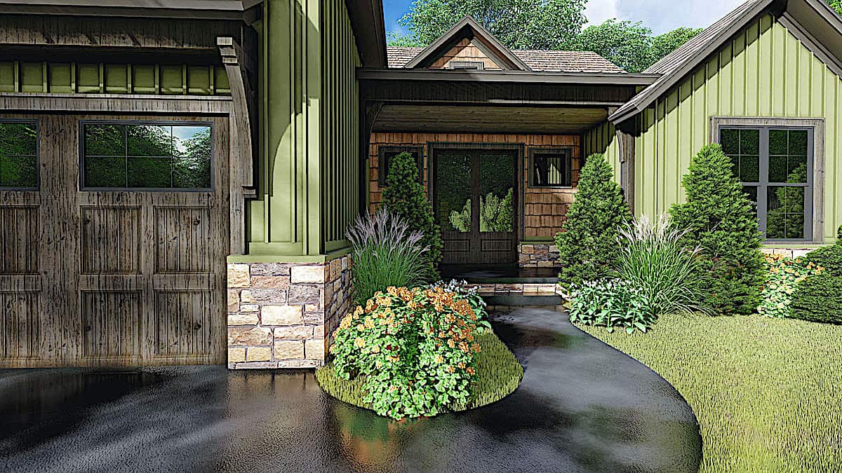 Front Door of this 3-Bedroom, 1998 Sq Ft Plan - 193-1153