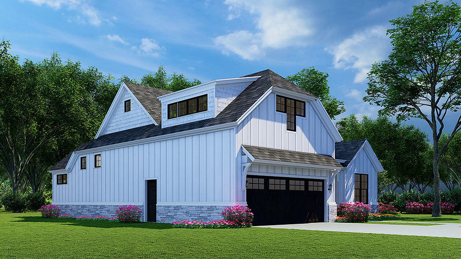 Left Side View of this 3-Bedroom, 1998 Sq Ft Plan - 193-1153