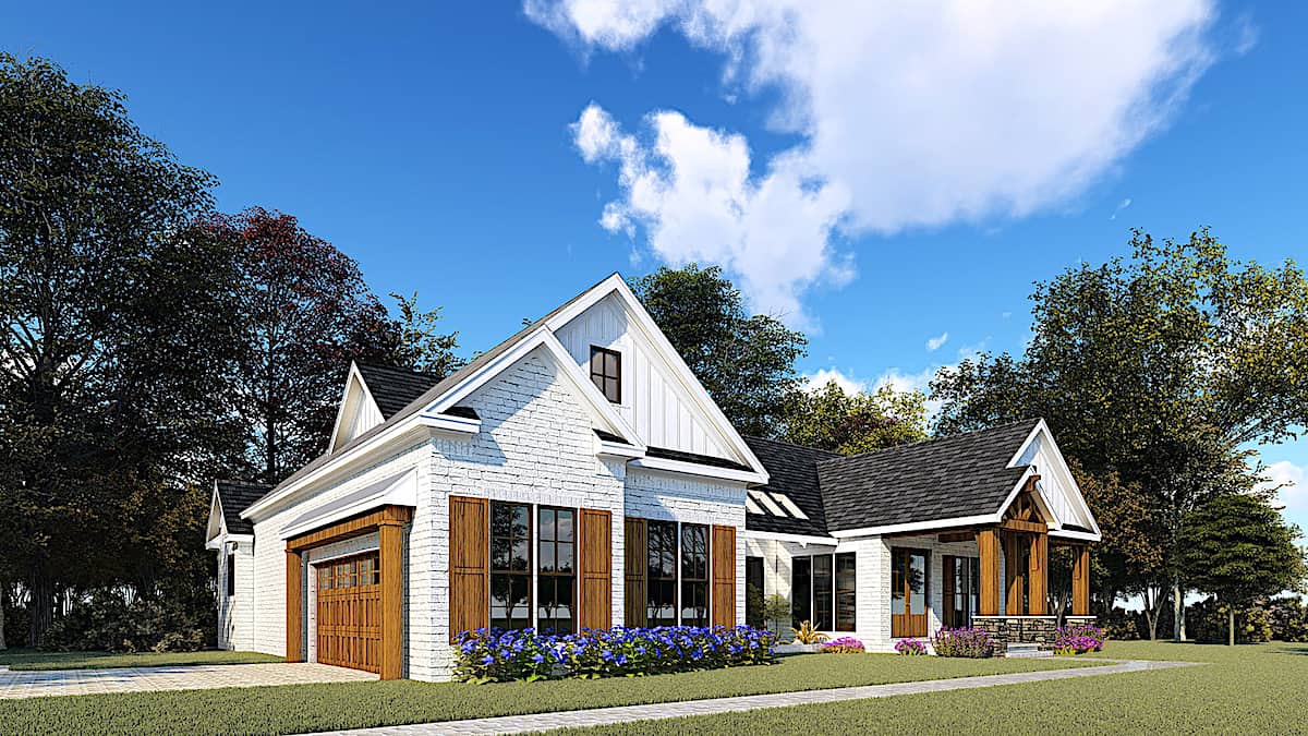 Left Side View of this 3-Bedroom, 2073 Sq Ft Plan - 193-1157