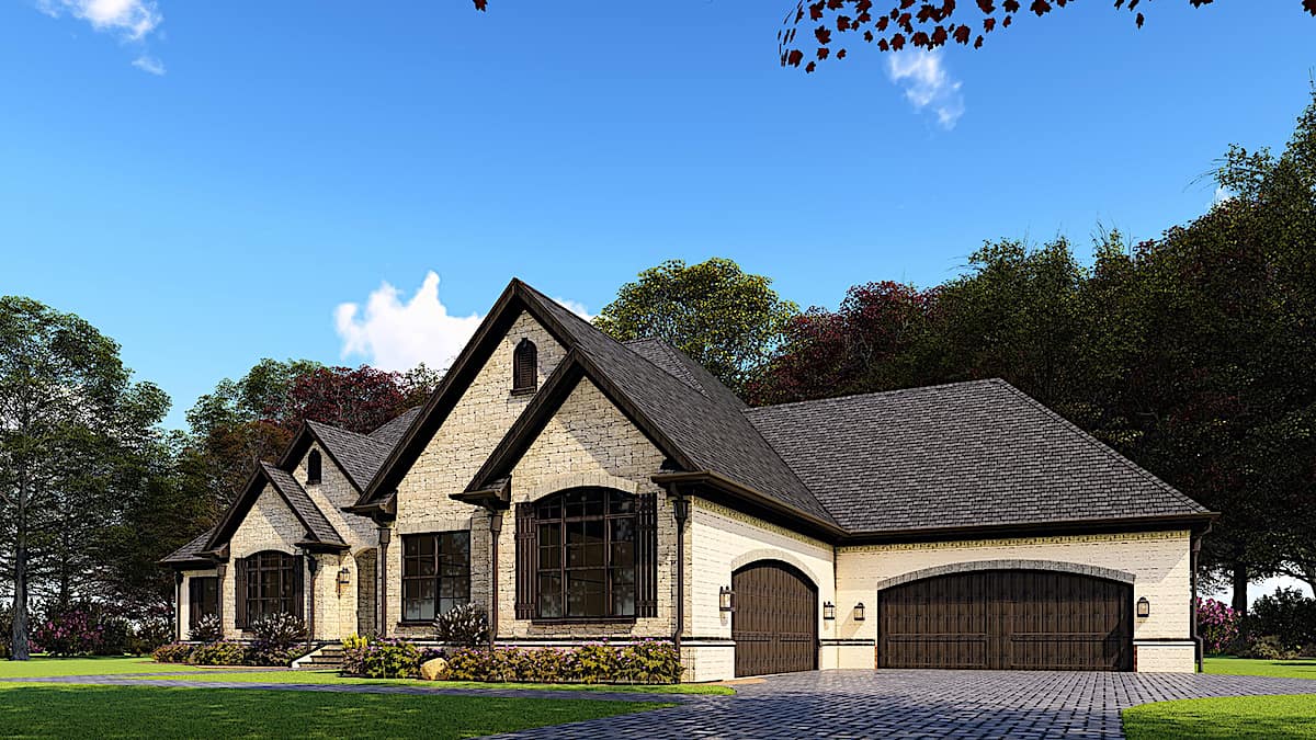 Right Side View of this 3-Bedroom, 3274 Sq Ft Plan - 193-1160