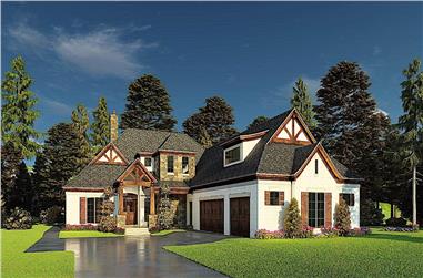 4-Bedroom, 3366 Sq Ft French House - Plan #193-1171 - Front Exterior