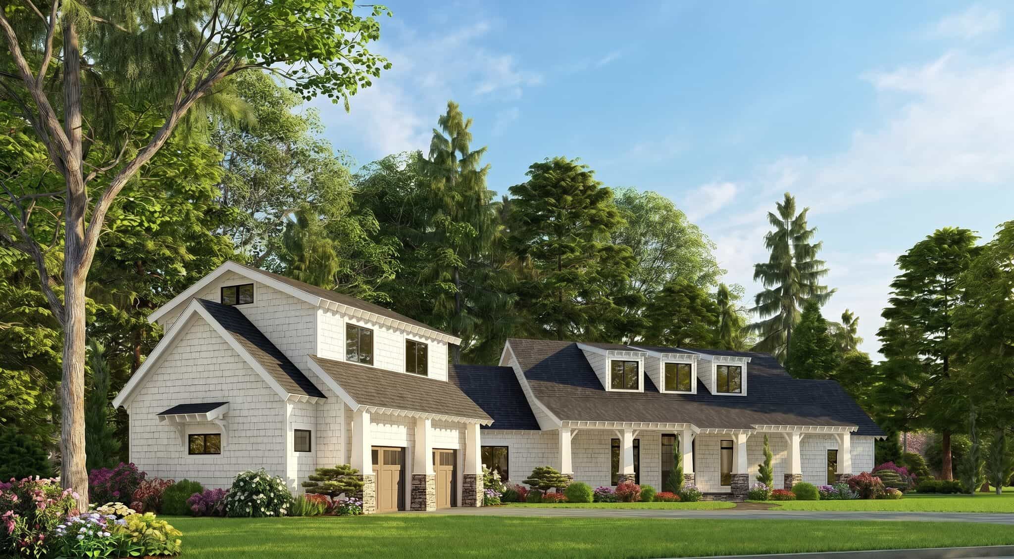 Front View of this 3-Bedroom, 2050 Sq Ft Plan - 193-1172