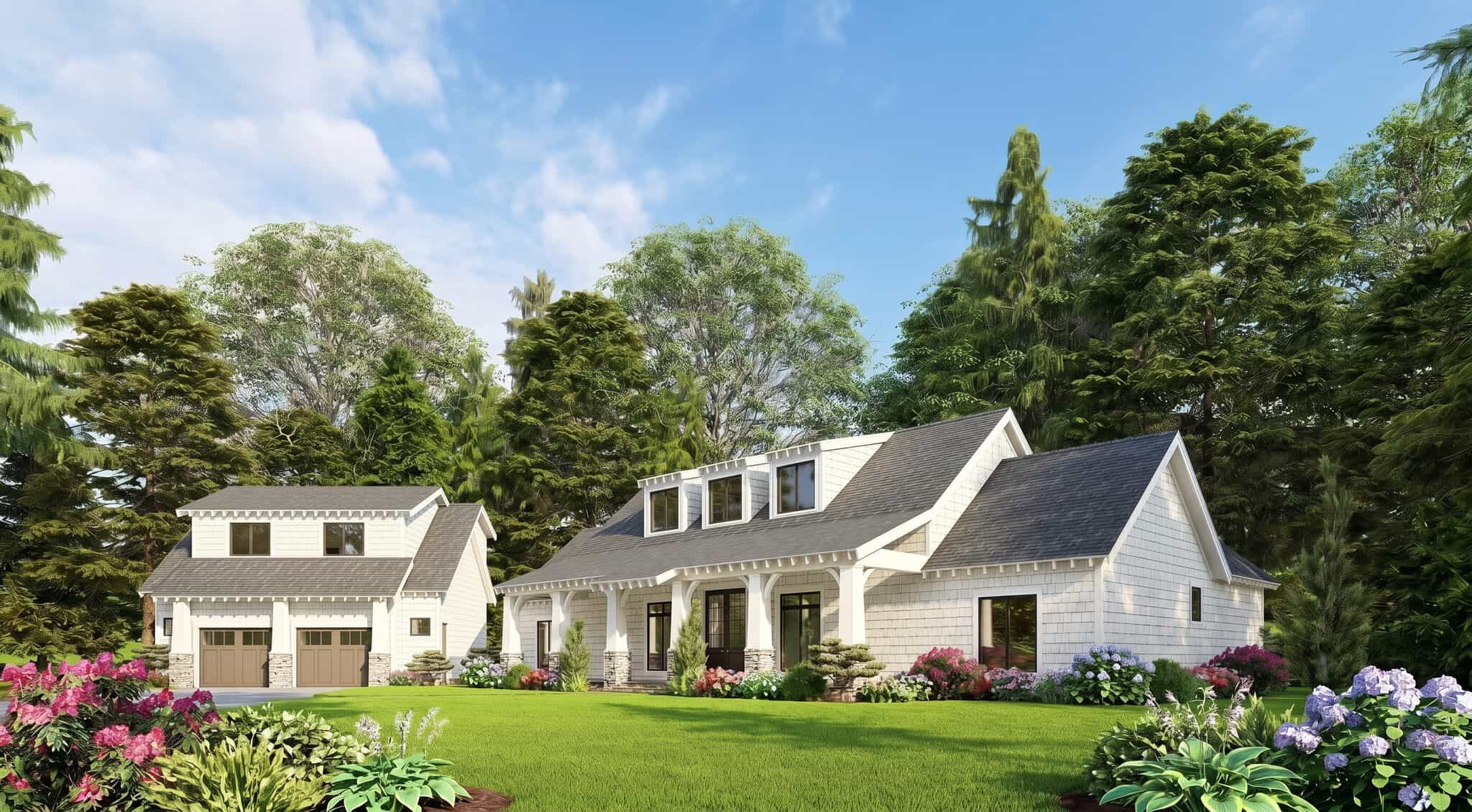 Left Side View of this 3-Bedroom, 2050 Sq Ft Plan - 193-1172
