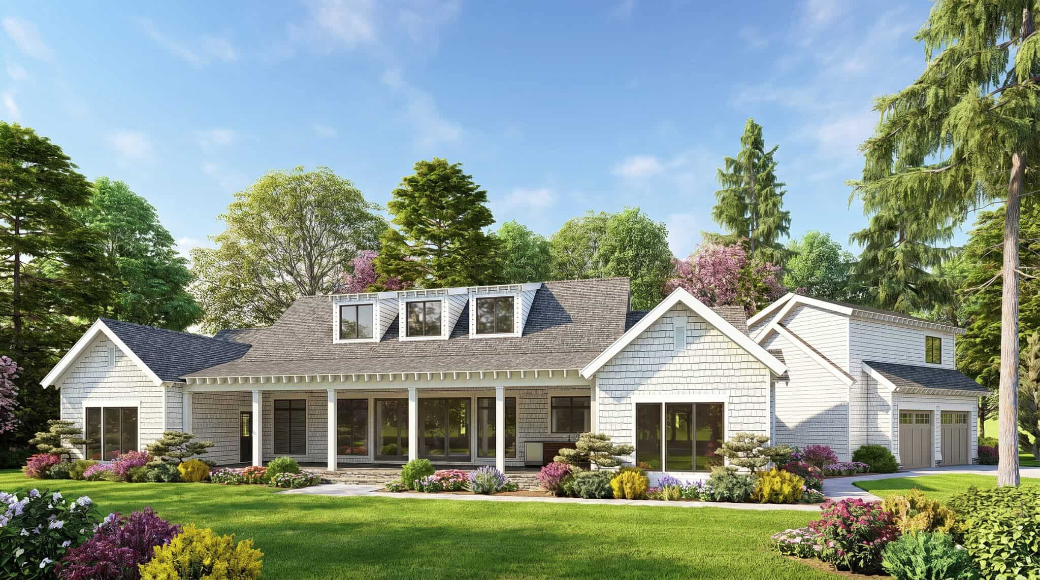 Right Side View of this 3-Bedroom, 2050 Sq Ft Plan - 193-1172